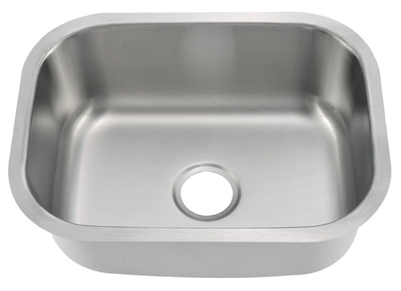 Denali Series 23" x 18" x 6" Stainless Steel Under Mount Sink
